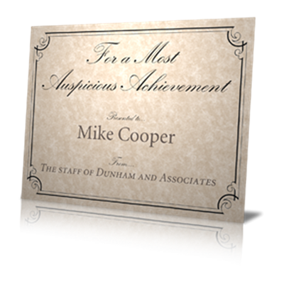 Certificates